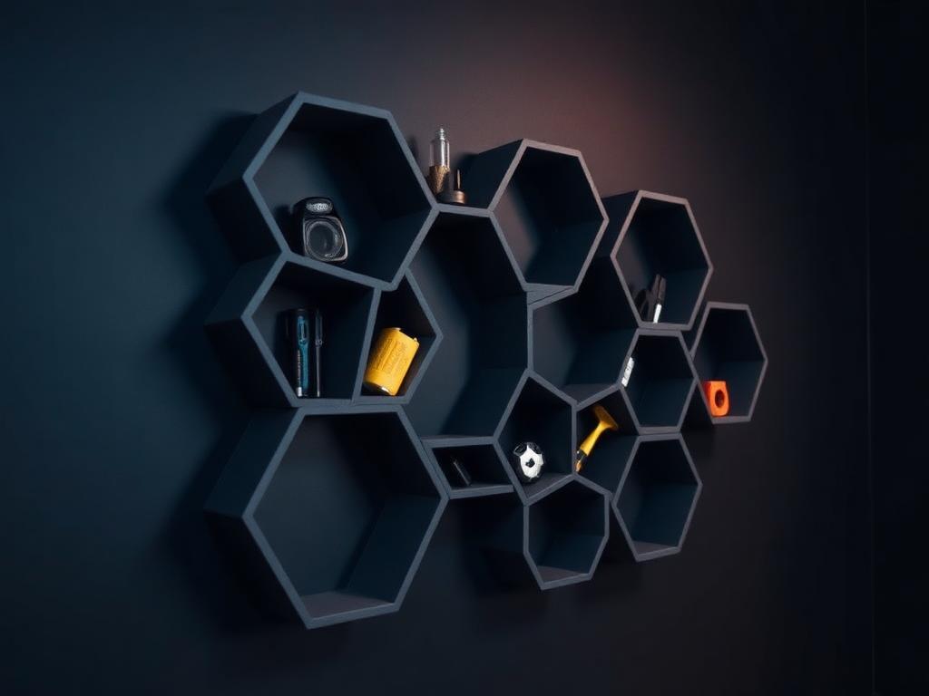 Hexa organizér na stenu