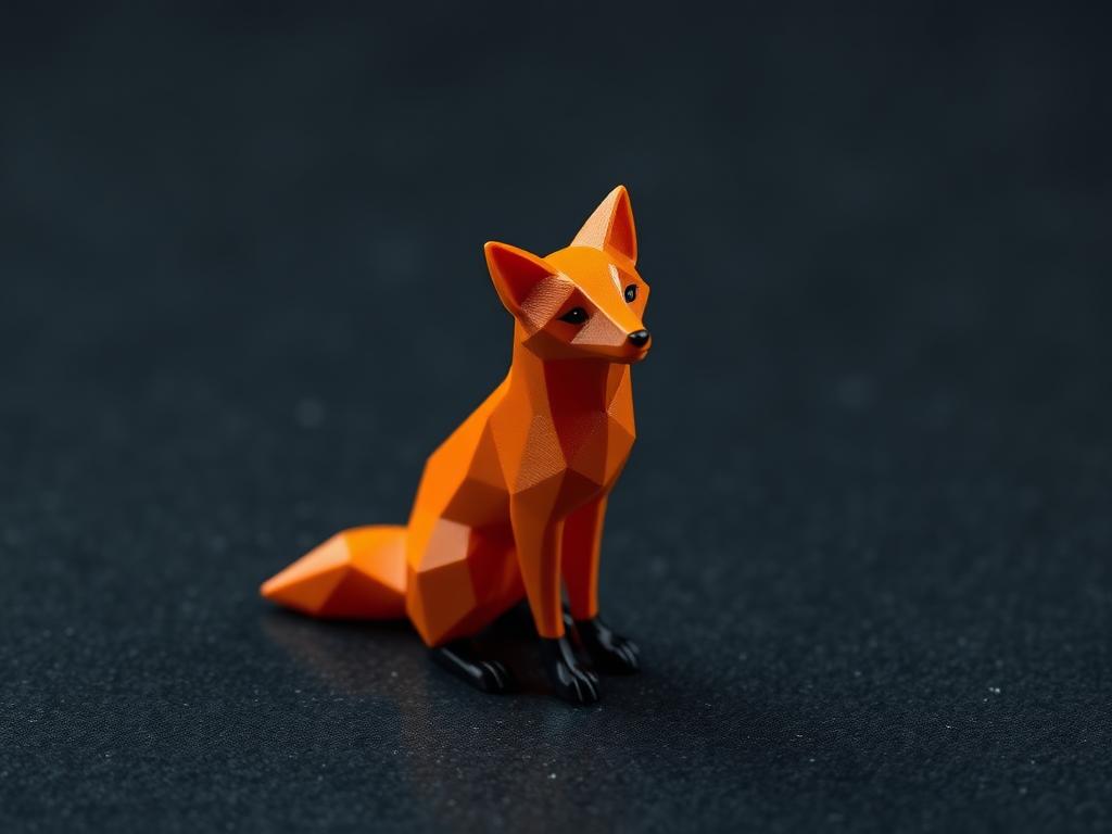Low-poly soška